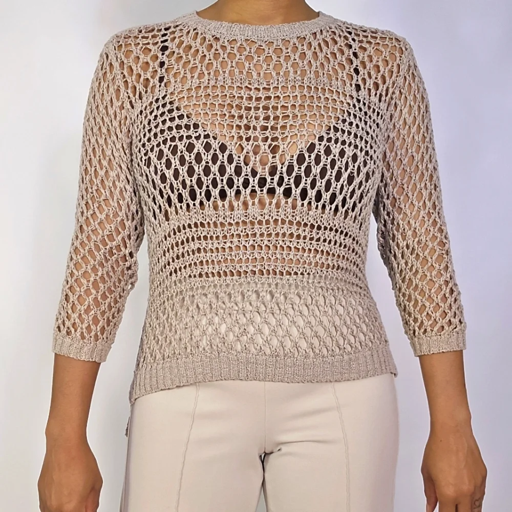 Christian Siriano Netted Top